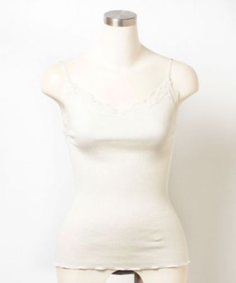 ＜ロペ/ROPE'＞ ハイツイストコットン丸胴キャミソール シロ 【三越・伊勢丹/公式】