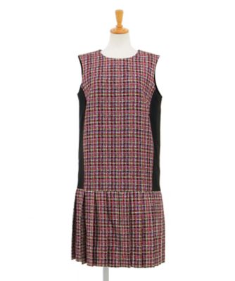 【SALE（三越）】＜KEITAMARUYAMA/ケイタマルヤマ＞ ラメチェックツイードワンピース 010100 レッド 【三越・伊勢丹/公式】