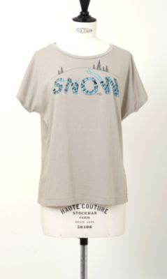 ＜マーブルシュッド/marble SUD＞ 大きいサイズ SNOW カット アンド ソーン(228017F003228)(クローバー) グレー(08) 【三越・伊勢丹/公式】