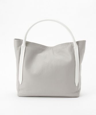 ＜ナンバートゥエンティワン/Number Twenty-One＞ ソフトトート(NT16202019) グレー／ホワイト 【三越・伊勢丹/公式】