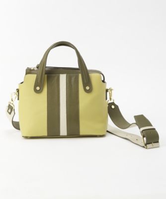 【SALE（三越）】＜ナンバートゥエンティワン/Number Twenty-One＞ 2WAYボストン S(1017P) YE/GR/WH 【三越・伊勢丹/公式】