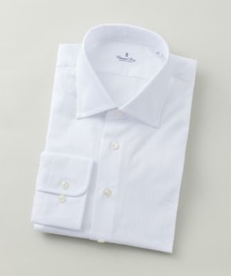 【SALE（伊勢丹）】＜エマニュエル・バーグ＞ 【紳士大きいサイズ】長袖ドレスシャツ(MTM1387) ホワイト 【三越・伊勢丹/公式】