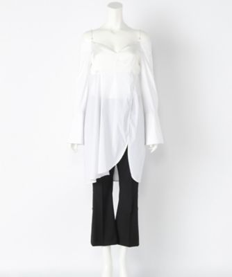 【SALE（三越）】＜LUGHA/ルーガ＞ キャミ風ブラウス(1701-H-07) シロ 【三越・伊勢丹/公式】