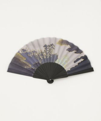 ＜百年百貨＞ [富宏染工x宮脇賣扇庵] 京友禅扇子 昼夜(真田紐付ケース/桐箱) 【三越・伊勢丹/公式】