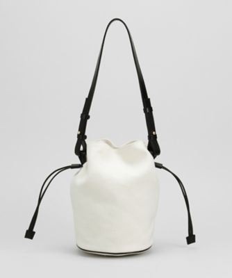 【SALE（三越）】＜BPQC/ビーピーキューシー＞ 麻 巾着ショルダーバッグ(BPQC71MRY008) ホワイト 【三越・伊勢丹/公式】