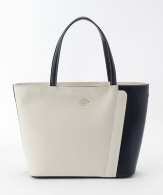 【SALE（三越）】＜ナンバートゥエンティワン/Number Twenty-One＞ Cポケットトート(2035) シロ/ネイビー 【三越・伊勢丹/公式】