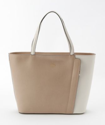 【SALE（三越）】＜ナンバートゥエンティワン/Number Twenty-One＞ Cポケットトート(2035) ピンクBG/シロ 【三越・伊勢丹/公式】