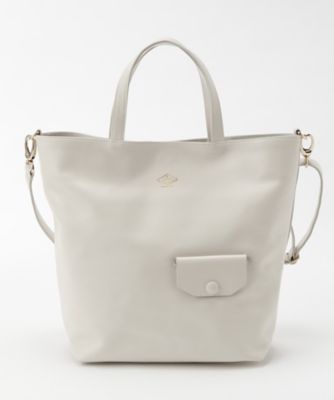 ＜ナンバートゥエンティワン/Number Twenty-One＞ スムース2WAY(ANNA) アイボリー 【三越・伊勢丹/公式】