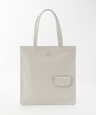 ＜ナンバートゥエンティワン/Number Twenty-One＞ スムース薄マチトート(CRISTINA) アイボリー 【三越・伊勢丹/公式】