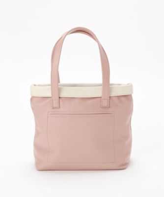 【SALE（三越）】＜ナンバートゥエンティワン/Number Twenty-One＞ 折返しトート S(ISEADAS) ピンク／ホワイト 【三越・伊勢丹/公式】