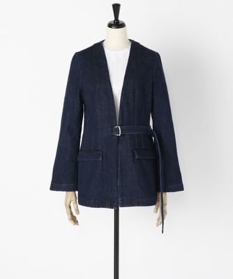 【SALE（三越）】＜LUGHA/ルーガ＞ デニムジャケット(1701-H-11) ネイビーブルー 【三越・伊勢丹/公式】