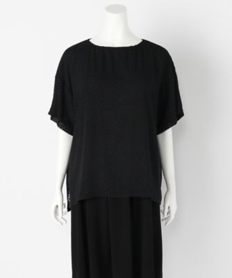 【SALE（伊勢丹）】＜LIFE AND DRESSER/ライフアンドドレッサー＞ 大きいサイズ ブラウス(17CLSS-BL103)(クローバープラス) クロ 【三越・伊勢丹/公式】