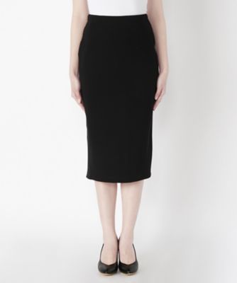 【SALE（三越）】＜NEEDLE DESIGN/ニードルデザイン＞ リブスカート(ND1712002) ブラック 【三越・伊勢丹/公式】