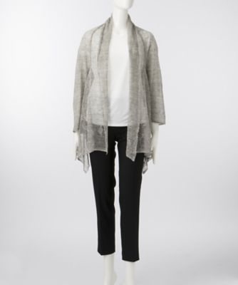 【SALE（伊勢丹）】＜ママファクトリー/MAMA factory＞ 大きいサイズ &starf;<ママファクトリー>2WAYカーディガン(MI-1703)(クローバー) ライトグレー 【三越・伊勢丹/公式】