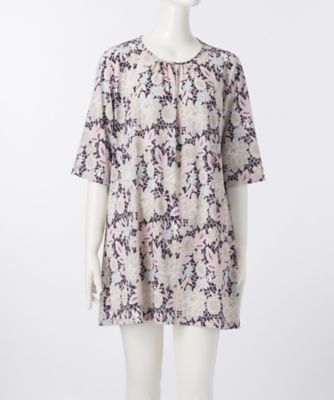 【SALE（伊勢丹）】 大きいサイズ &starf;<ル・ラージュ>ギャザー五分袖カットソー(7S-DRG-5-301)(クローバー) ピンク 【三越・伊勢丹/公式】