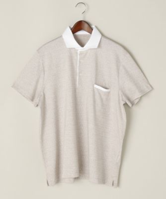 【SALE（伊勢丹）】＜クリスピィ＞ 【S】【紳士大きいサイズ】ポロシャツ(U17/42) ベージュ 【三越・伊勢丹/公式】