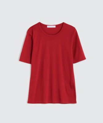 ＜BPQC/ビーピーキューシー＞ コットン ラウンドネックプルオーバー(BP72IB03) レッド 【三越・伊勢丹/公式】