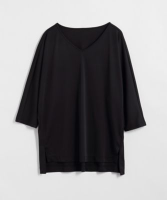 ＜BPQC/ビーピーキューシー＞ ドライタッチ Vネックプルオーバー(BP72IB05) ブラック 【三越・伊勢丹/公式】