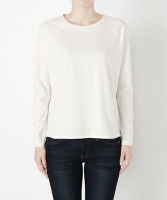 【SALE（三越）】＜ワンフォーイレブン/1411＞ ロングスリーブカット アンド ソーン(517-S1010) ホワイト 【三越・伊勢丹/公式】