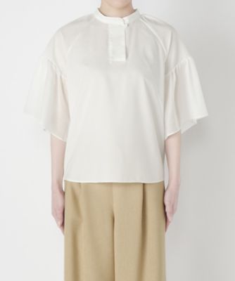 【SALE（三越）】＜NEEDLE DESIGN/ニードルデザイン＞ 袖ボリュームブラウス(ND1710021) シロ 【三越・伊勢丹/公式】