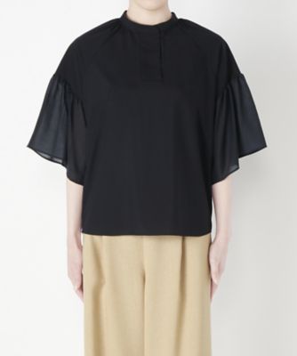 【SALE（三越）】＜NEEDLE DESIGN/ニードルデザイン＞ 袖ボリュームブラウス(ND1710021) ネービーブルー 【三越・伊勢丹/公式】