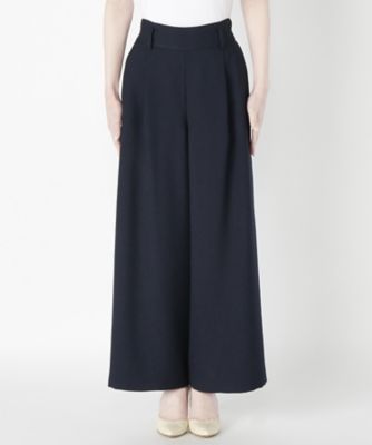 【SALE（三越）】＜NEEDLE DESIGN/ニードルデザイン＞ リネン調ワイドパンツ(ND1710022) ネービーブルー 【三越・伊勢丹/公式】