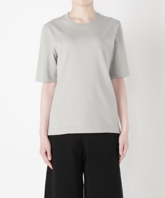 ＜レディ フォア ザ ウィークエンド/Ready for the Weekend＞ 天竺半袖プルオーバー(AM17-KN002) ライトグレー 【三越・伊勢丹/公式】