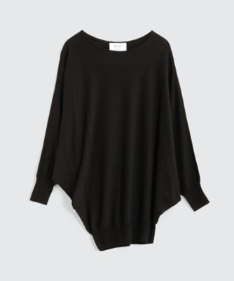 ＜BPQC/ビーピーキューシー＞ コットンレーヨン アシンメトリープルオーバー(BP72FWA015) ブラック 【三越・伊勢丹/公式】