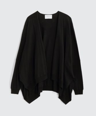 ＜BPQC/ビーピーキューシー＞ コットンレーヨン 着流しカーディガン(BP72FWA017) ブラック 【三越・伊勢丹/公式】