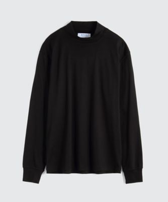 ＜BPQC/ビーピーキューシー＞ モックネック長袖カット アンド ソーン(BP72MIF102) ブラック 【三越・伊勢丹/公式】