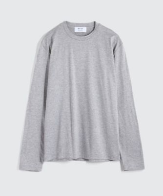 ＜BPQC/ビーピーキューシー＞ クルーネック長袖カット アンド ソーン(BP72MIF101) ライトグレー 【三越・伊勢丹/公式】