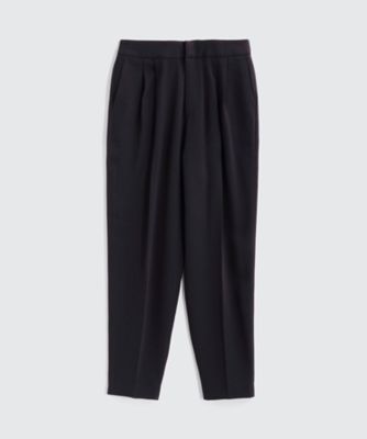 ＜BPQC/ビーピーキューシー＞ バックサテン タックテーパードパンツ(BP72SGM006) ネイビー 【三越・伊勢丹/公式】
