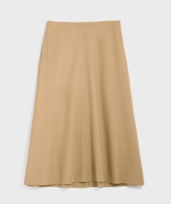 ＜BPQC/ビーピーキューシー＞ 【ミモレ掲載品】ロングアシンメトリースカート(BP72BN010) キャメル 【三越・伊勢丹/公式】