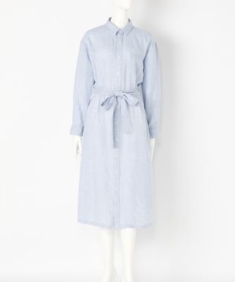 ＜レディ フォア ザ ウィークエンド/Ready for the Weekend＞ 大きいサイズ ドロップシャツワンピース(C7SMIQOP)(クローバー/クローバープラス) ムジミズイロ 【三越・伊勢丹/公式】