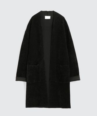 ＜BPQC/ビーピーキューシー＞ モールヤーン コーディガン(BP72FWA101) ブラックxブラック 【三越・伊勢丹/公式】