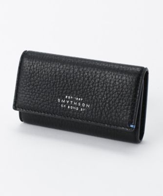 ＜スマイソン＞ BURLINGTON/キーケース ブラック 【三越・伊勢丹/公式】