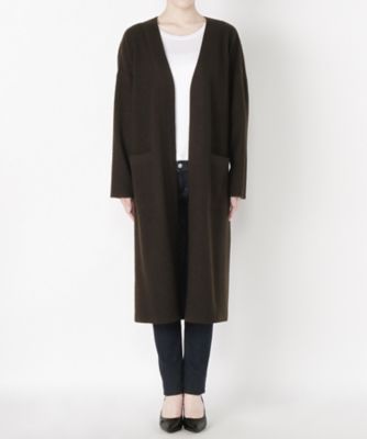 ＜Clothing＞ ブークレ着流しコーディガン CL72CT001K ブラウン 【三越・伊勢丹/公式】
