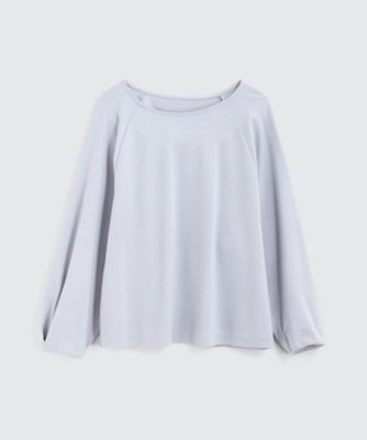 ＜BPQC/ビーピーキューシー＞ タックスリーブ ラウンドネックプルオーバー(BP72IB007) サックス 【三越・伊勢丹/公式】
