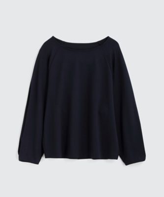 ＜BPQC/ビーピーキューシー＞ タックスリーブ ラウンドネックプルオーバー(BP72IB007) ネイビー 【三越・伊勢丹/公式】