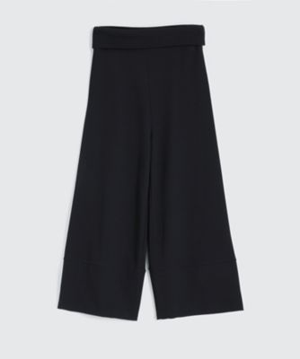 ＜BPQC/ビーピーキューシー＞ ワイドパンツ(ダブルフェイス)(BP72AGL004) ブラック 【三越・伊勢丹/公式】