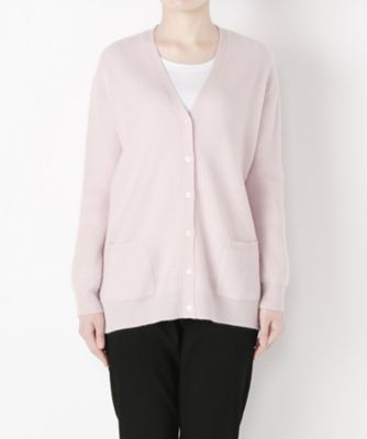 【SALE（伊勢丹）】 &starf;<カシミヤ100%>Vネックロングカーディガン(17FW-AZCD SA-7138) ピンク 【三越・伊勢丹/公式】