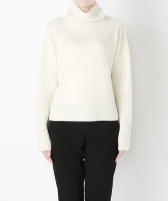 【SALE（伊勢丹）】 &starf;<カシミヤ100%>畝ハイネックセーター(17FW-AZPO SA-7132) シロ 【三越・伊勢丹/公式】