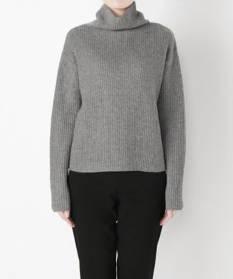 【SALE（伊勢丹）】 &starf;<カシミヤ100%>畝ハイネックセーター(17FW-AZPO SA-7132) グレー 【三越・伊勢丹/公式】
