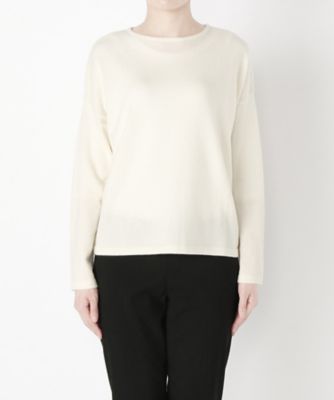 【SALE（伊勢丹）】 &starf;<カシミヤ100%>ドルマンセーター(17FW-DMPO SA-7128) シロ 【三越・伊勢丹/公式】