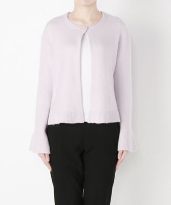 【SALE（伊勢丹）】 &starf;<カシミヤ100%>袖フリルカーディガン(17FW-PSCD SA-7139) ピンク 【三越・伊勢丹/公式】