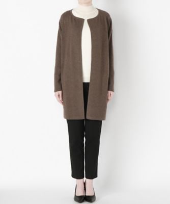 【SALE（伊勢丹）】 &starf;<カシミヤ100%>ロングカーディガン(17FW-GMCD SA-7135) チャイロ 【三越・伊勢丹/公式】