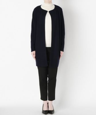 【SALE（伊勢丹）】 &starf;<カシミヤ100%>ロングカーディガン(17FW-GMCD SA-7135) ネービーブルー 【三越・伊勢丹/公式】