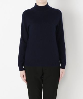 【SALE（伊勢丹）】 &starf;<カシミヤ100%>ハイネックセーター(17FW-HNPO SA-5192) ネービーブルー 【三越・伊勢丹/公式】