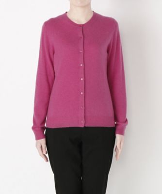 【SALE（伊勢丹）】 &starf;<カシミヤ100%>丸首カーディガン(17FW-RCD SA-5168) ピンク 【三越・伊勢丹/公式】