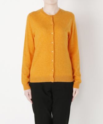 【SALE（伊勢丹）】 &starf;<カシミヤ100%>丸首カーディガン(17FW-RCD SA-5168) オレンジ 【三越・伊勢丹/公式】